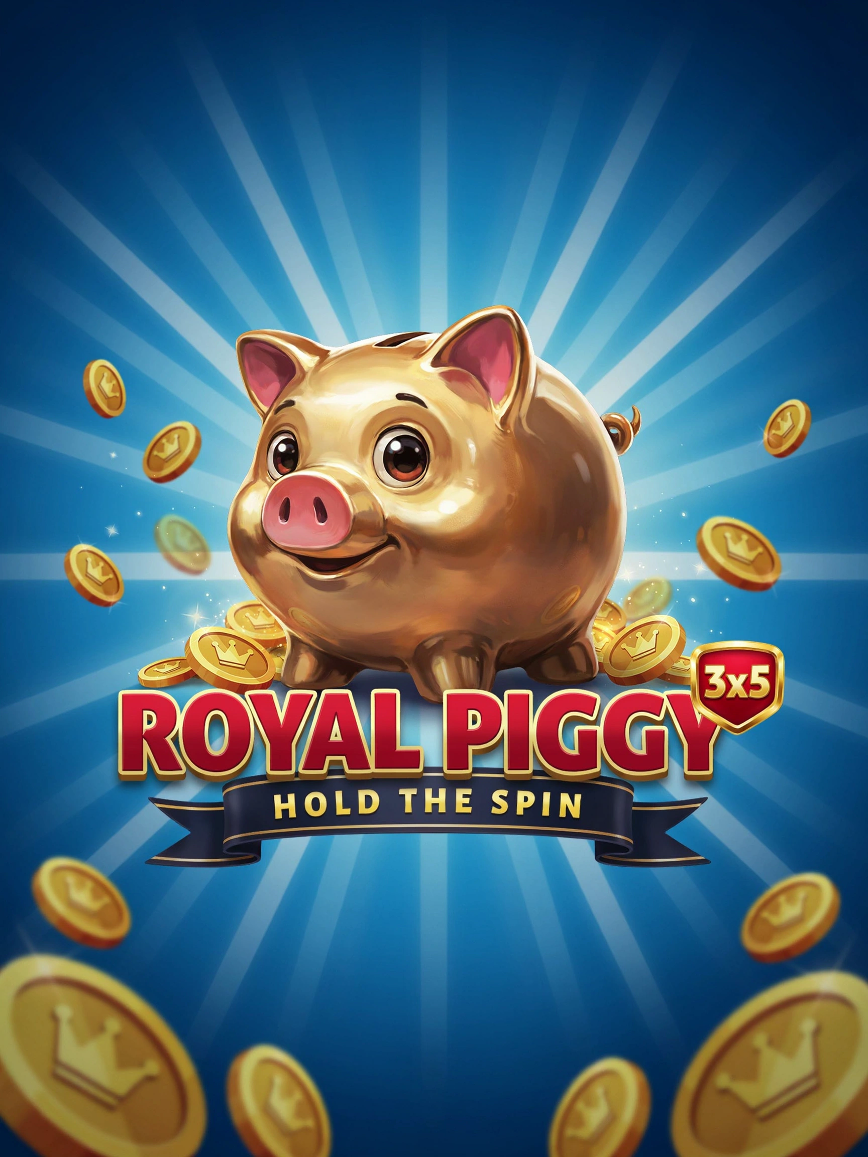 Game art for the Royal Piggy 3x5 Hold the Spin pokie