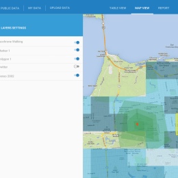 Geographic analysis with one click